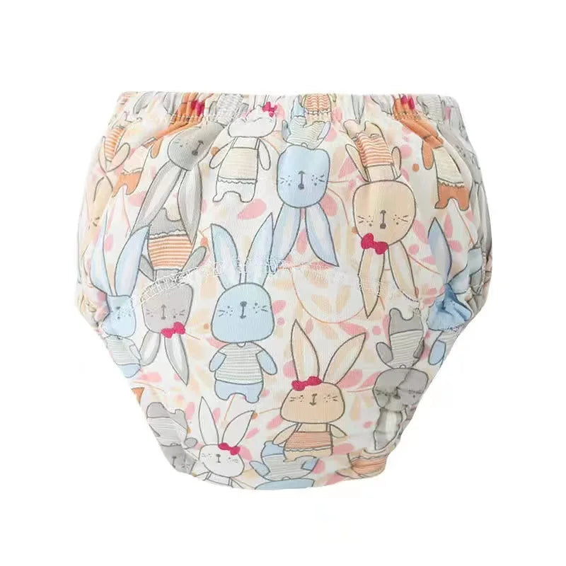 6 Layers Baby Elinfant 2 Size Diapers For Swimming Absorbent Ecological Diapers Reusable Training Panties Happy Flute Newborn