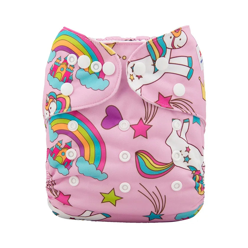U Pick ALVABABY Baby Cloth Diaper Reusable Cloth Nappy Washable Diaper Nappy for Baby 3-15kg with 1pc Microfiber Insert