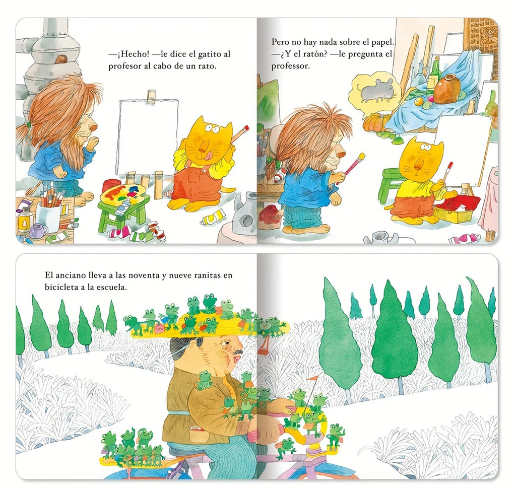 1 Set of 10 Spanish Children's Storybooks Baby Enlightenment Early Learning Books Children's Simple Readers Learning Gifts