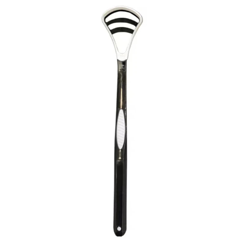 1PCS Silicone Tongue Scraper With Ergonomic Handle Double-sided Fresher Breath Tongue Cleaning Brush Oral Hygiene Tool Wholesale