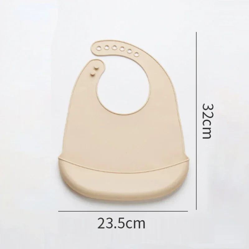 Silicone Babi Bib Waterproof Saliva Dripping Banana Bibs Newborn Feeding Soft Edible Aprons Baby Adjustable Burp Scarf