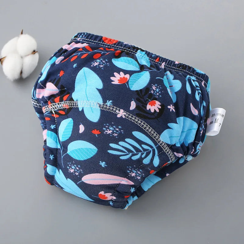 6 Layers Baby Elinfant 2 Size Diapers For Swimming Absorbent Ecological Diapers Reusable Training Panties Happy Flute Newborn