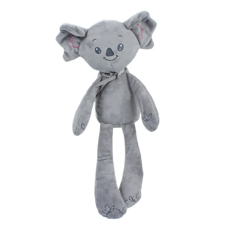 Baby Plush Rabbit Hand Puppet Soft Crib Stroller Infant Sleep Soothing Doll Mobile Pram Kids Hanging Ring Toys For Children Gift