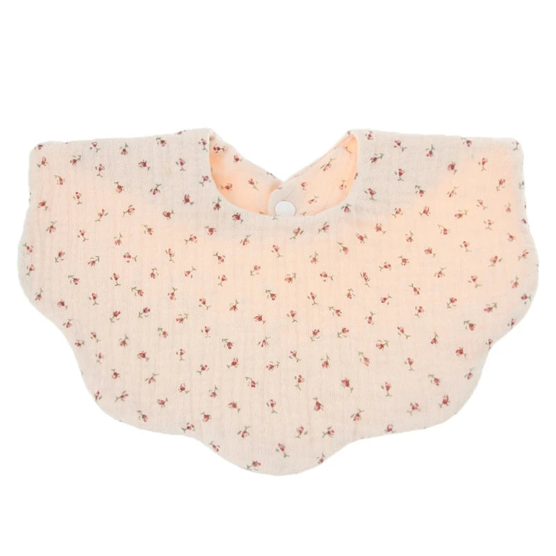 Baby  Shape Feeding Bib Bandana Burp Cloth Scarf Printed Soft  Cotton Absorbent Saliva Towel Breathable Apron for A2UB
