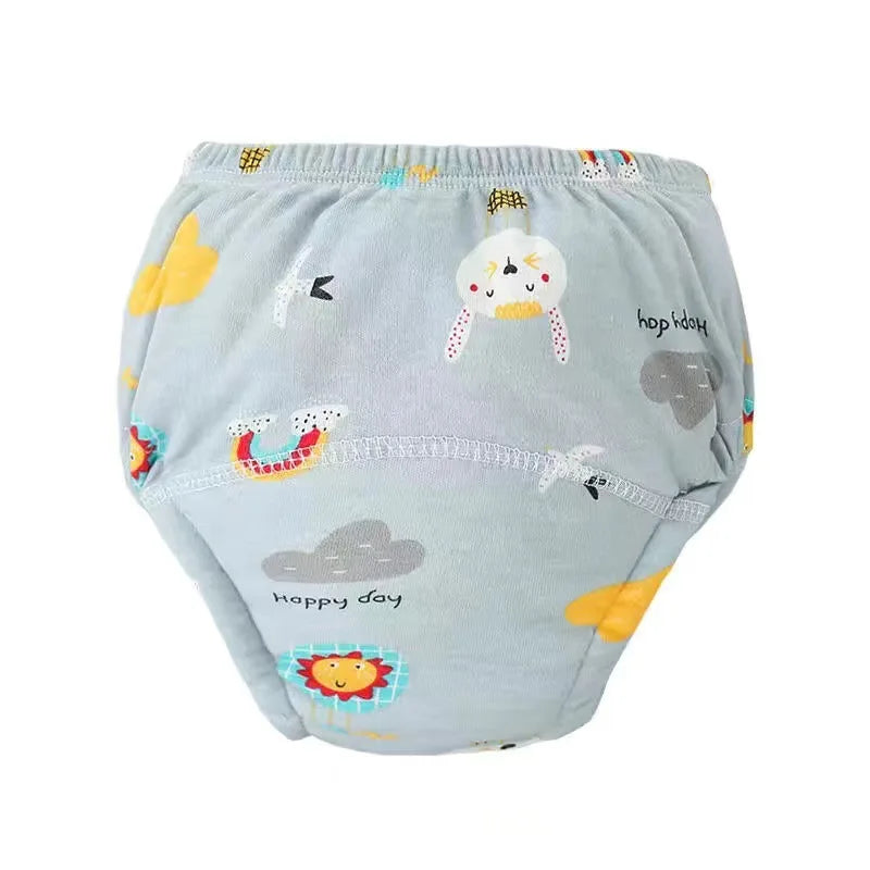 6 Layers Baby Elinfant 2 Size Diapers For Swimming Absorbent Ecological Diapers Reusable Training Panties Happy Flute Newborn