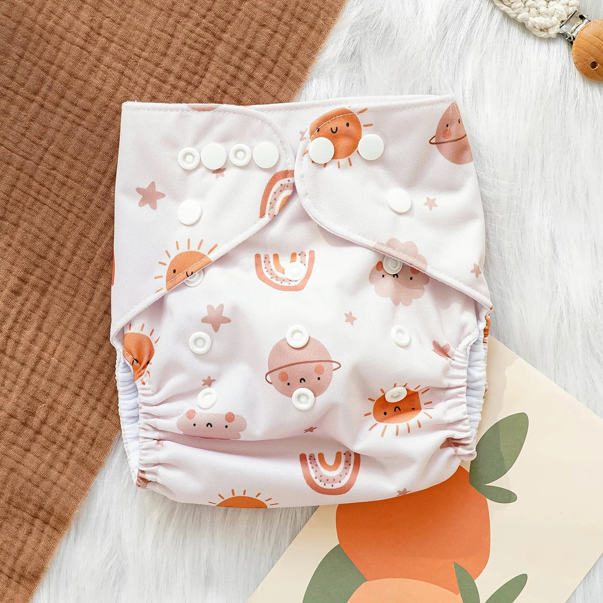 1pcs Baby Diapering Waterproof Reusable Adjustable Eco-Friendly 100% Polyester Baby Cloth Diapers