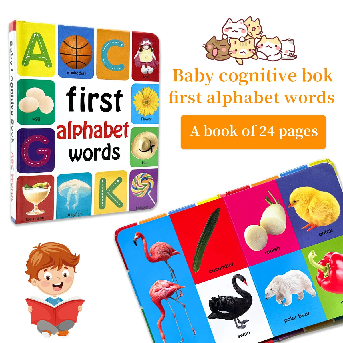 1-100 Fruits Vegetables Book Libros Manga Anime Coloring Books Preschool Learning Improves Children's Identification Skills Gift