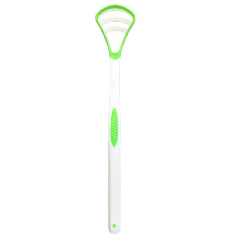 1PCS Silicone Tongue Scraper With Ergonomic Handle Double-sided Fresher Breath Tongue Cleaning Brush Oral Hygiene Tool Wholesale