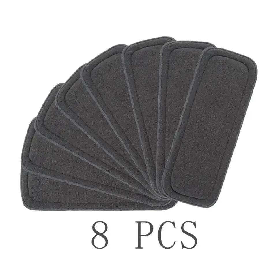 Super Absorbent 5 Layers Bamboo Charcoal Insert Reusable Baby Nappy Diaper Insert For Baby Cloth Diaper Nappy