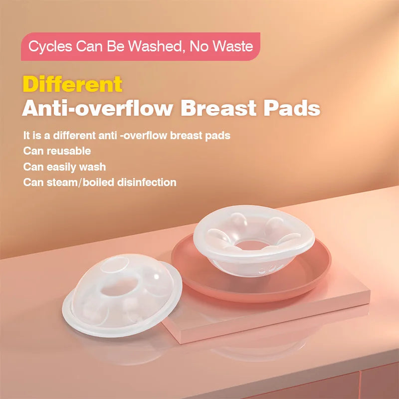 MAMIJOY Silicon 2Pcs Breastpad Saver Shield Breast Milk Collector BPA Free Penampung ASI