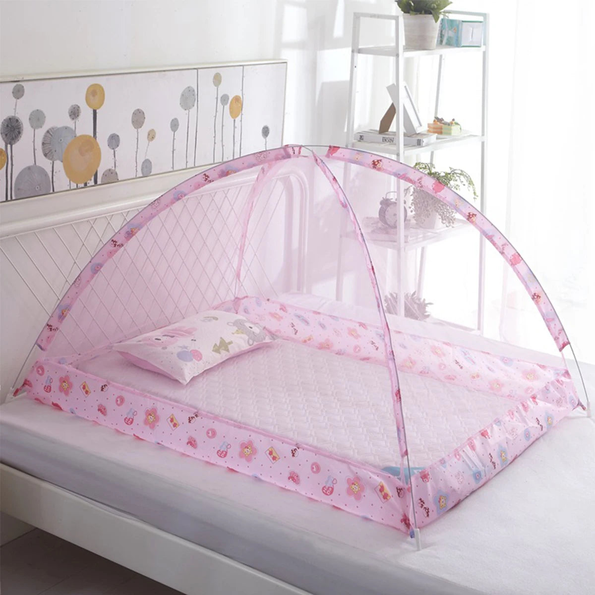 Mosquito Net for Baby Foldable Infant Mosquito Net Anti Mosquito Bites Portable Mosquito Net for Baby Toddlers Kids Children