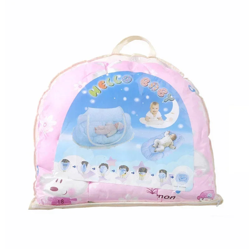 Baby Bed Mosquito Net Portable Foldable Baby Crib Netting Polyester Newborn for Summer Travel Netting Play Tent Children Bedding