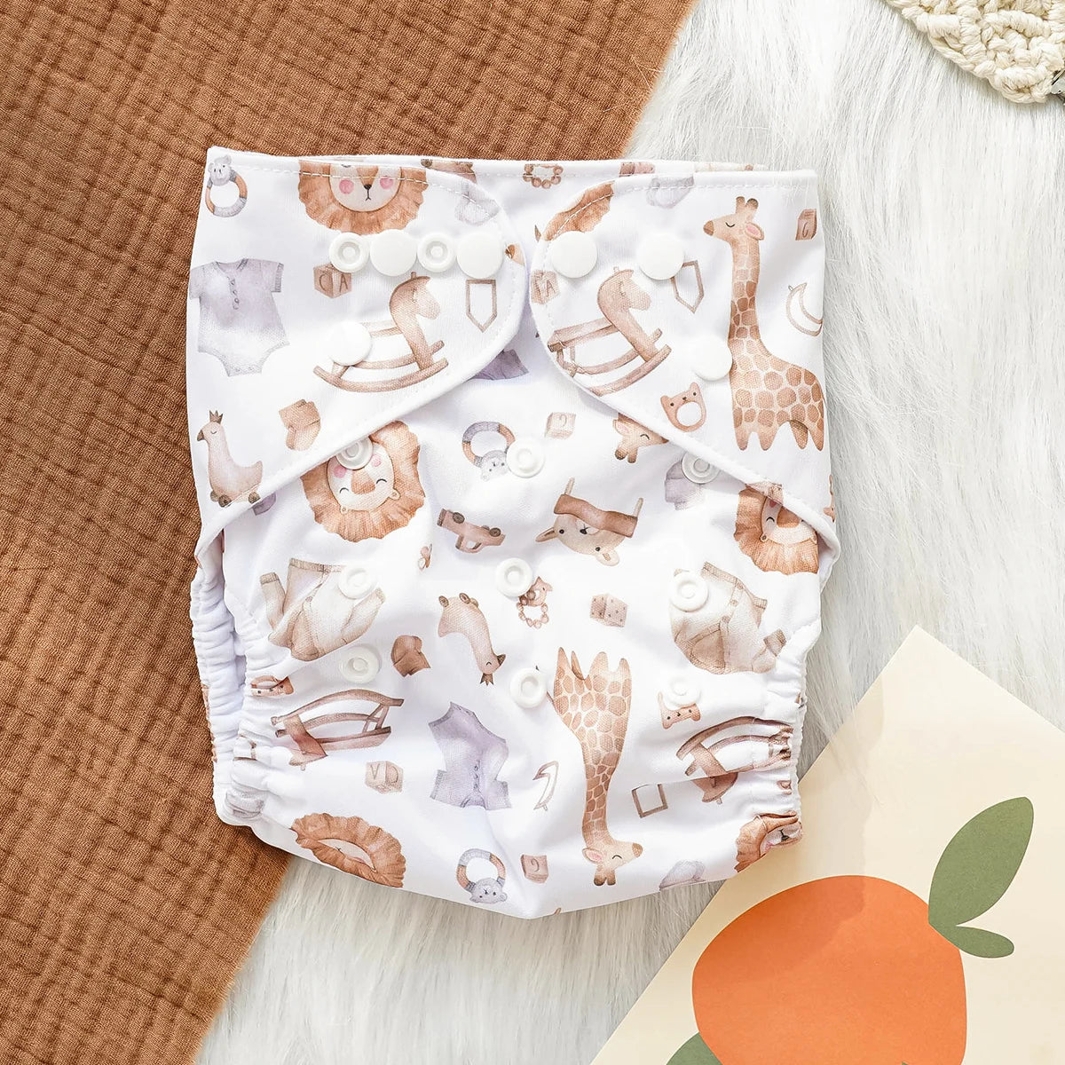 1pcs Baby Diapering Waterproof Reusable Adjustable Eco-Friendly 100% Polyester Baby Cloth Diapers