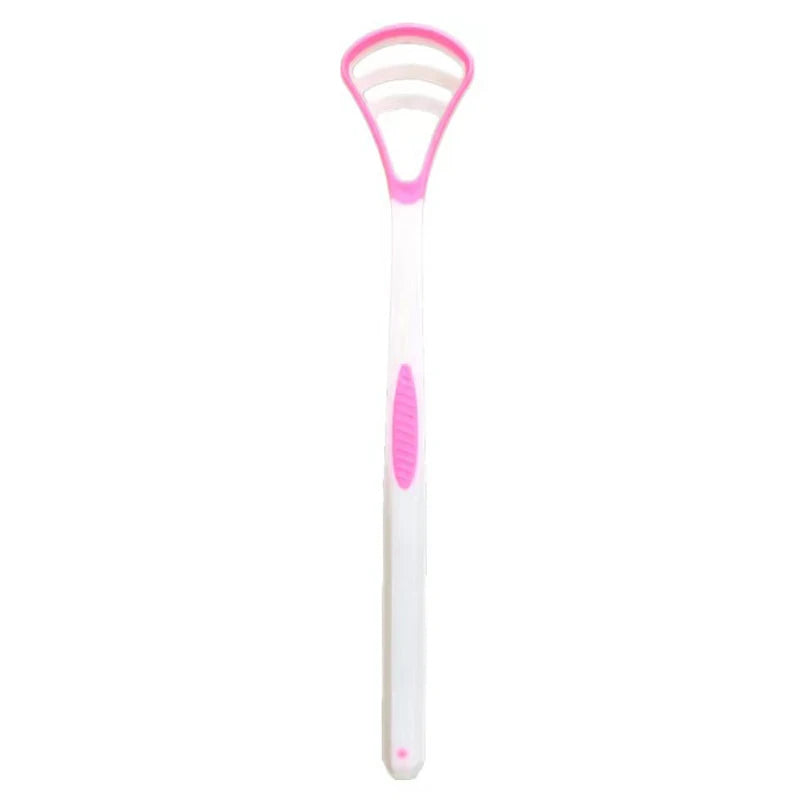 1PCS Silicone Tongue Scraper With Ergonomic Handle Double-sided Fresher Breath Tongue Cleaning Brush Oral Hygiene Tool Wholesale