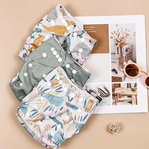 3 Pcs Cloth Pocket Diapers