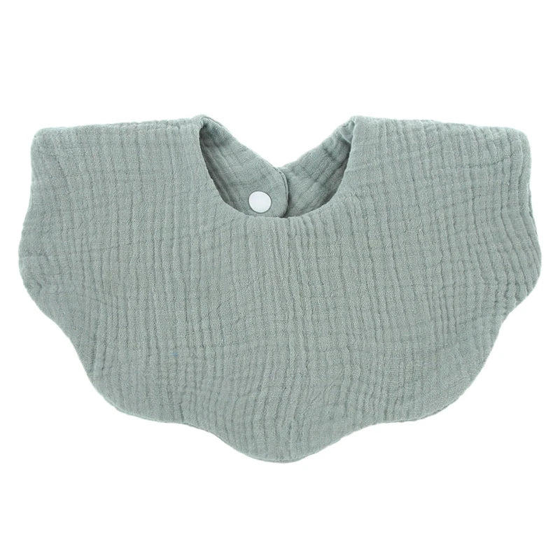 Baby  Shape Feeding Bib Bandana Burp Cloth Scarf Printed Soft  Cotton Absorbent Saliva Towel Breathable Apron for A2UB