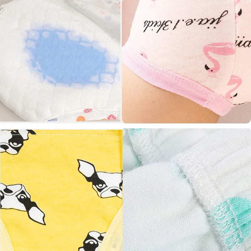 6 Layers Baby Elinfant 2 Size Diapers For Swimming Absorbent Ecological Diapers Reusable Training Panties Happy Flute Newborn