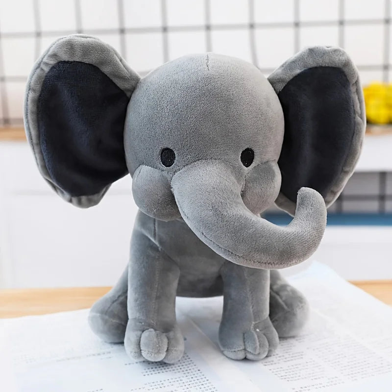 Comfort Sleeping Elephant Doll Pink Grey Elephant Plush Toy for Children, Birthday Gifts, Holiday Gifts