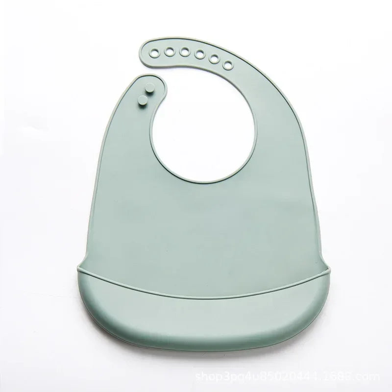 Silicone Babi Bib Waterproof Saliva Dripping Banana Bibs Newborn Feeding Soft Edible Aprons Baby Adjustable Burp Scarf