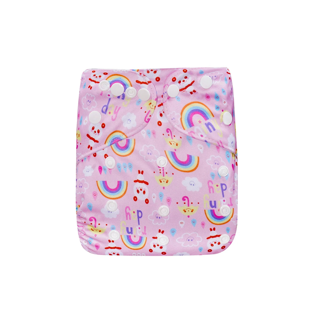 Elinfant 1pc Reusable Cloth Diaper Dry Fast Suede Cloth Inner Waterproof adjustable Baby Cloth Diaper For 3-15kg