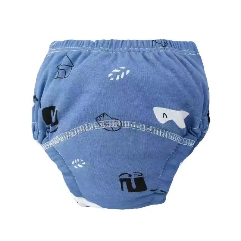 6 Layers Baby Elinfant 2 Size Diapers For Swimming Absorbent Ecological Diapers Reusable Training Panties Happy Flute Newborn